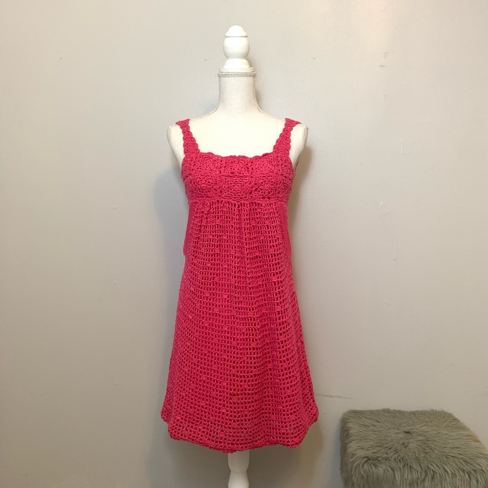 Tibi Knit Pink Sleeveless Dress